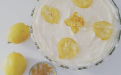 Nostalgisk let syrlig og cremet citronfromage